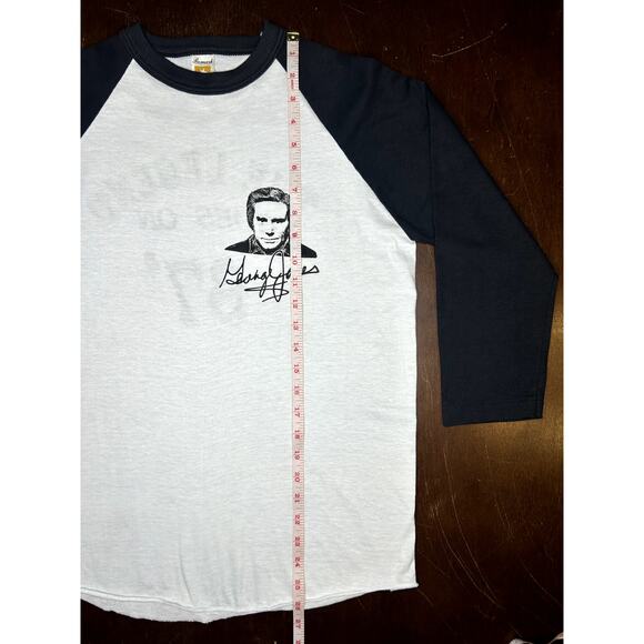VTG 1987 George Jones The Legend Goes On Tour Shirt Rare Size L Made in USA - Picture 6 of 14